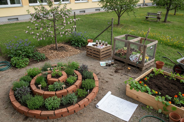 Konzeptionstag: Permakultur auf dem Schulgelände